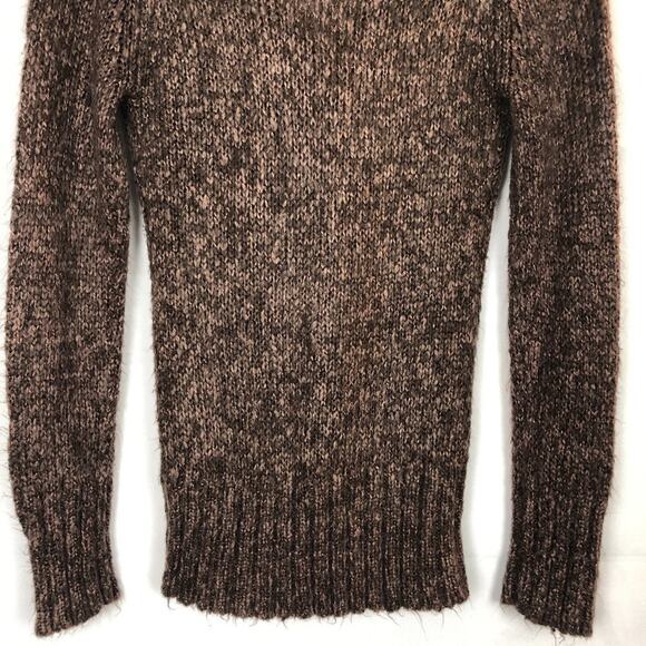 Suzy Shier Brown V-Neck Chunky Sweater Size Small - Picture 8 of 11